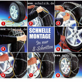 stabile Schneeketten für PKW 185/50 R 16 mit Ö-Norm V 5117