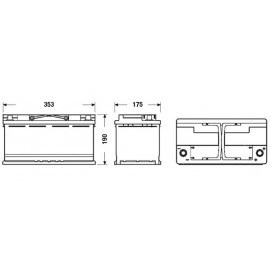 Exide AGM Starterbatterie 12 Volt 95 AH für PKW mit Start/Stop Funktion